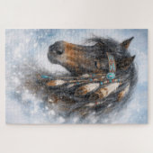 Indianisches Pferd - Puzzle (Horizontal)