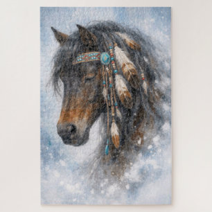 Indianisches Pferd - Puzzle