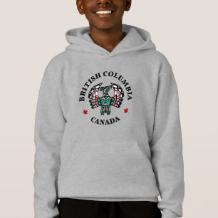Indianisches Rot Schwarz Grün Kunst Donner-Vogel Hoodie