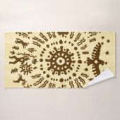 Indianisches Stamm-Ureinwohner-Ur-Ur-Ohrmuschel Badehandtuch (Badehandtuch)