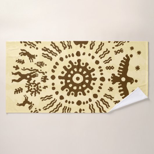 Indianisches Stamm-Ureinwohner-Ur-Ur-Ohrmuschel Badehandtuch (Badehandtuch)