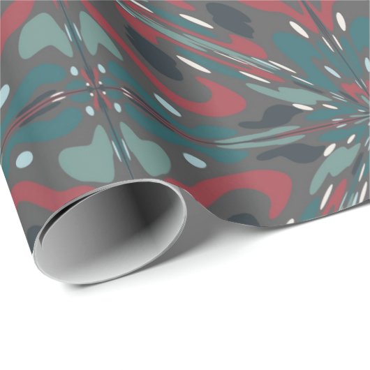 Indianisches Tribal-Muster für südwestliche Farben Geschenkpapier (Rolleneckpunkt)