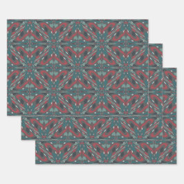 Indianisches Tribal-Muster für südwestliche Farben Geschenkpapier Set