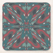 Indianisches Tribal-Muster für südwestliche Farben Rechteckiger Pappuntersetzer (Vorderseite)