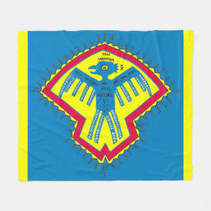 Indianisches Vogelsymbol Fleecedecke