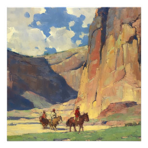 "IndiansThrough Canyon de Chelly" von Edgar Payne Fotodruck