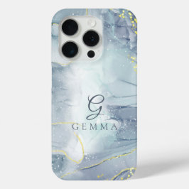 Indicolite Gold Glitzer Wasserfarbe individuell an Case-Mate iPhone Hülle