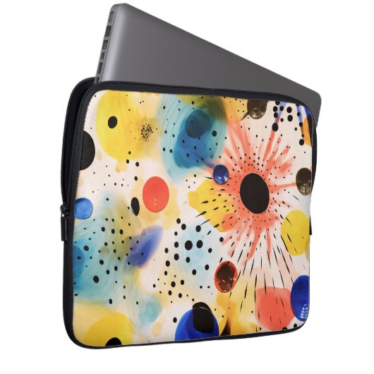 Indie Art Colorful Splash Laptopschutzhülle (Vorne Rechts)