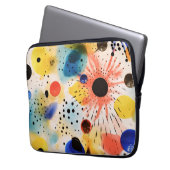 Indie Art Colorful Splash Laptopschutzhülle (Vorderseite Links)