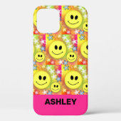 Indie Ästhetik Indie Kid Smiley Ihr Name Case-Mate iPhone Hülle (Rückseite)