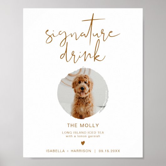 INDIE Bohemisch 1 Foto Pet Signature Drink Poster (Vorne)