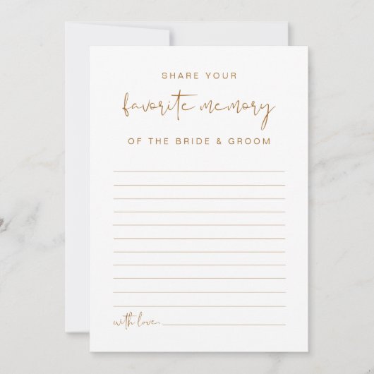 INDIE Bohemisch Burnt Orange Lieblings Memory Game Einladung (Vorderseite)