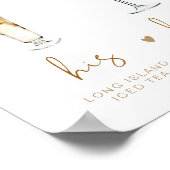 INDIE Bohemisch Signature Drink Wedding Bar Poster (Ecke)