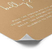 INDIE Bohemisch, wie groß ihr Bauchspielplakat ist Poster (Ecke)