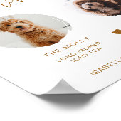 INDIE Boho 2 Foto Pet Signature Drink Poster (Ecke)