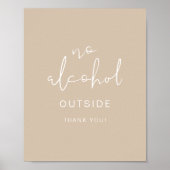 INDIE Boho Earth Toned Beige No Alcohol Außenberei Poster (Vorne)