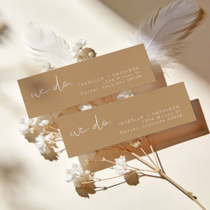 INDIE Boho Earth Toned Wedding Return Label