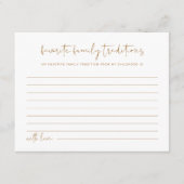 INDIE Boho Family Traditionen Baby Game Card Begleitkarte (Vorderseite)