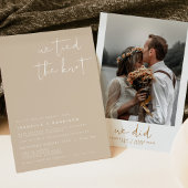 INDIE Boho Foto Elopement Empfang Einladung