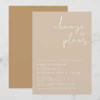 INDIE Boho-Hochzeit Änderung der Pläne Einladung