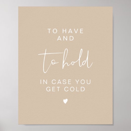 INDIE Boho To Have and To Hold Wedding Blanket Poster (Vorne)