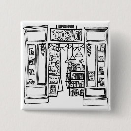 Indie Bookshop Square Abzeichen Button