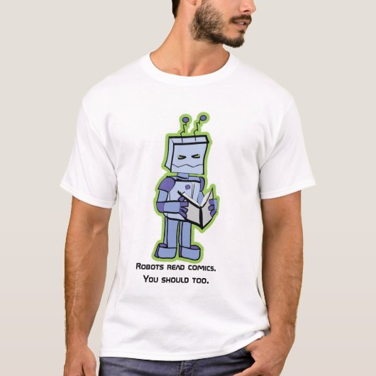 Indie Comic-Bericht - Roboter-Shirt T-Shirt (Vorderseite)