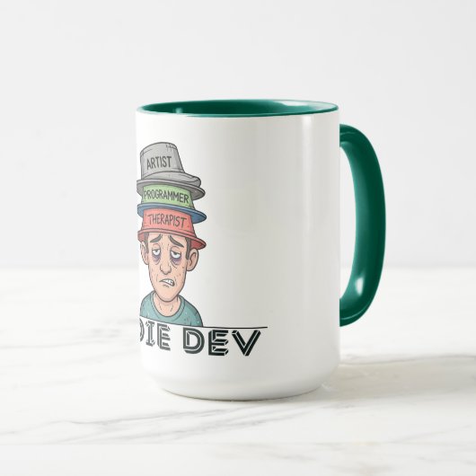 Indie Developer Tasse (VorderseiteRechts)