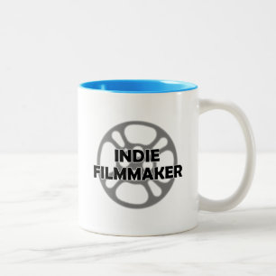 Indie Filmemacher-Filmrolle Zweifarbige Tasse