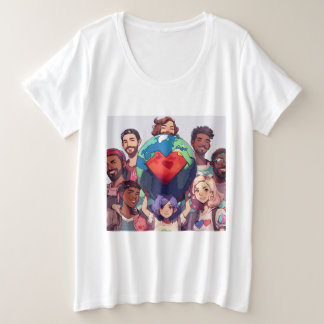 "Indie Game Devs United: Heart of Creation" Große Größe T-Shirt