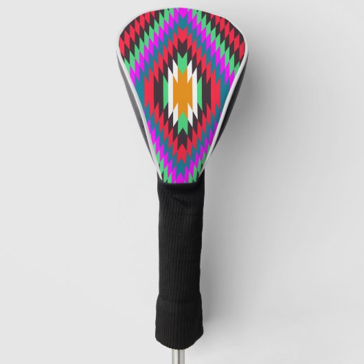Indie-geometrisches Muster indi Golf Headcover (Vorderseite)