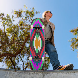 Indie-geometrisches Muster indi Skateboard