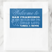 Indie Herzen Marine Typ aus der Stadt Geschenktasc Rechteckiger Aufkleber (Tasche)