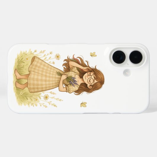 Indie in Bloom iPhone Case - Kernästhetik (Rückseite (Horizontal))