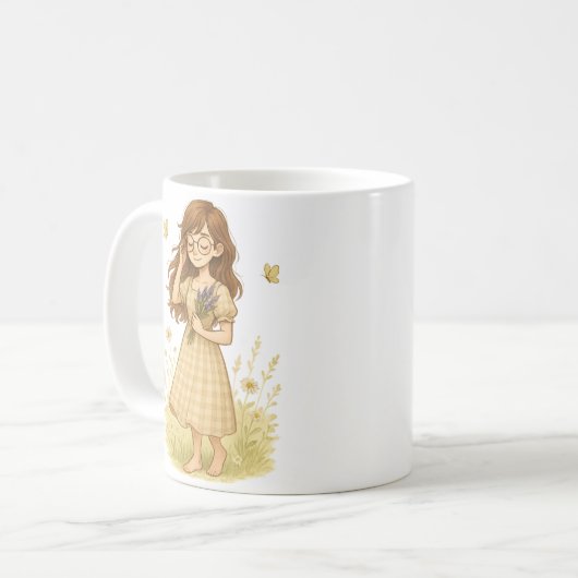 Indie in Bloom Tasse - Cotattacore-Ästhetik (Vorderseite Links)