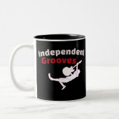 Indie Independent Grooves Zweifarbige Tasse (Links)