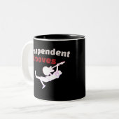 Indie Independent Grooves Zweifarbige Tasse (Vorderseite Links)