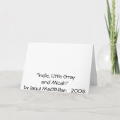 Indie, Little Gray and Micah Karte (Rückseite)