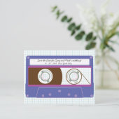 Indie Mixtape (Indigokombination/Lila) Save the Da Ankündigungspostkarte (Stehend Vorderseite)