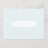 Indie Mixtape (Orange/Sky) Save the Date Ankündigungspostkarte (Rückseite)