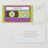 Indie Mixtapes Retro 80er Kassetten-Band-Muster Visitenkarte (Vorne/Hinten)