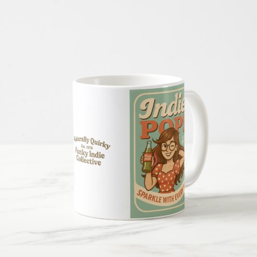 Indie Pop Tasse (VorderseiteRechts)