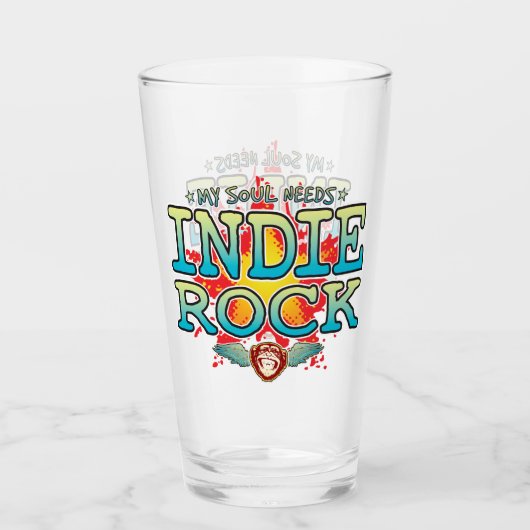 Indie Rock Soul Glass Tumbler (Vorderseite)