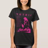 Indie Rock Vibes: Metric Band Emily Haines Lyric T-Shirt (Vorderseite)
