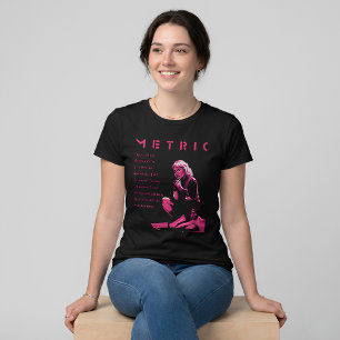 Indie-Rock-Vibes: Metric-Band Emily Haines Lyrik T-Shirt