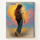 Indie Spiral Notebook - Personalisiert Journal Notizblock (Rückseite)