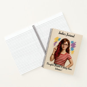 Indie Spiral Notebook - Personalisiert Journal Notizblock