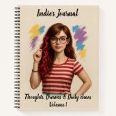 Indie Spiral Notebook - Personalisiert Journal Notizblock (Vorderseite)