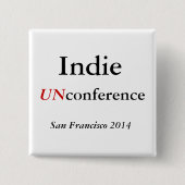 Indie UNconference Knopf Button (Vorderseite)