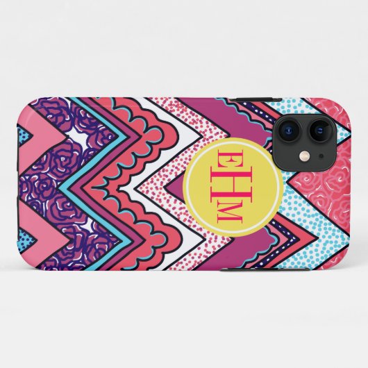 Indie Zickzack Case-Mate iPhone Hülle (Rückseite (Horizontal))